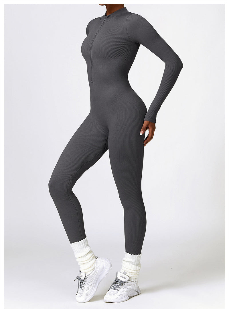 Serena - Zip Up Jumpsuit Long Sleeve