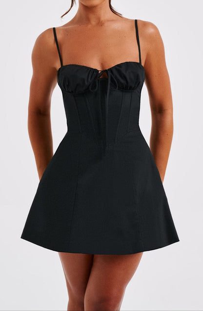 Elvera Mini Dress - Black