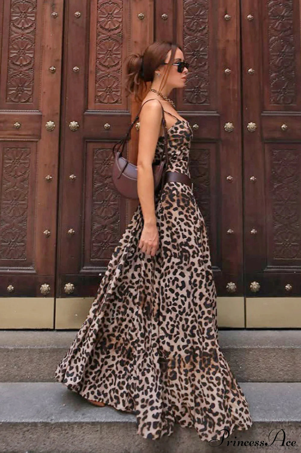 Leopard Cami Print Maxi Dress