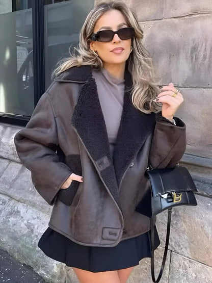 Metro Faux Shearling Coat