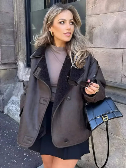 Metro Faux Shearling Coat