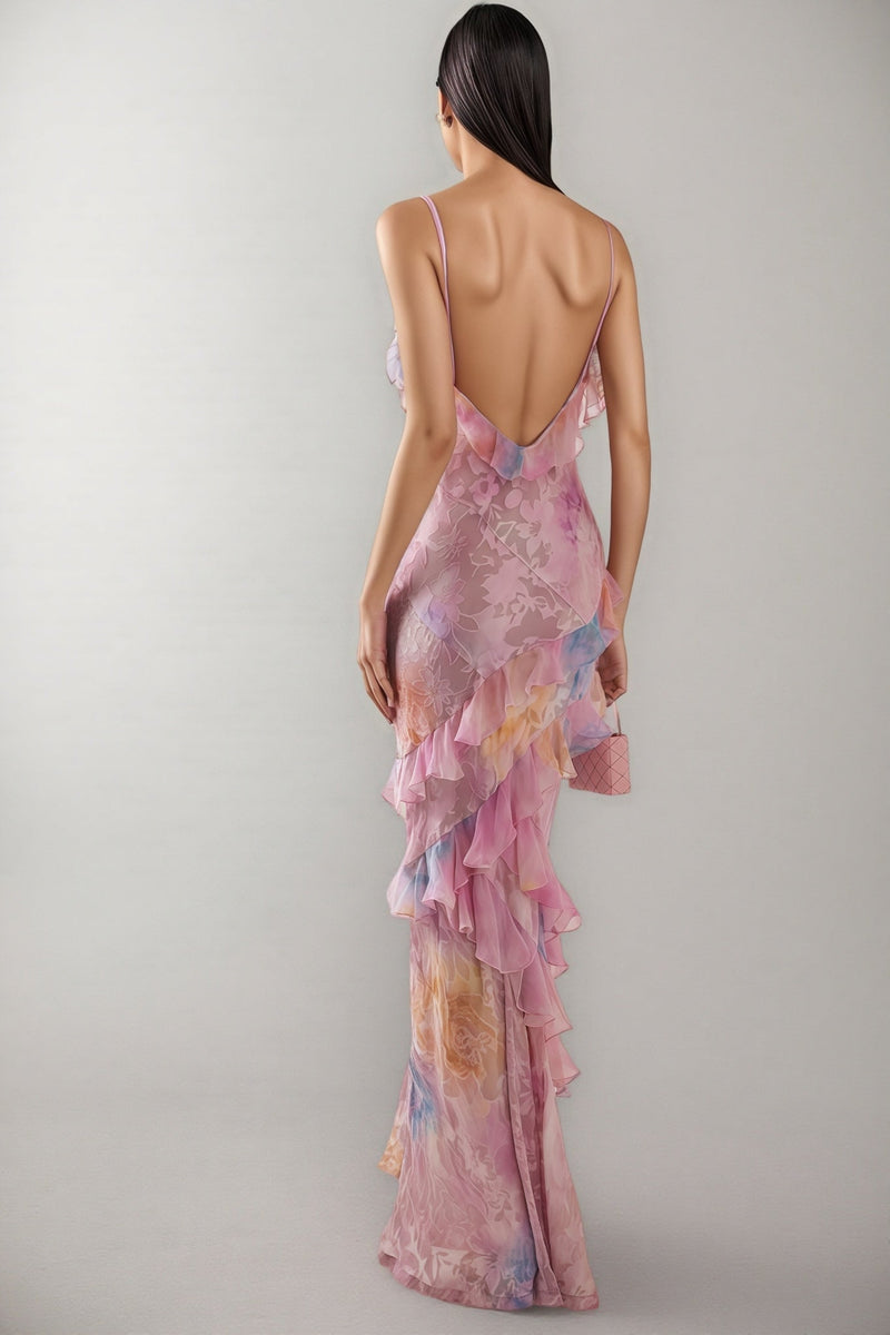 Wynan Frill Sleeveless Maxi Dress
