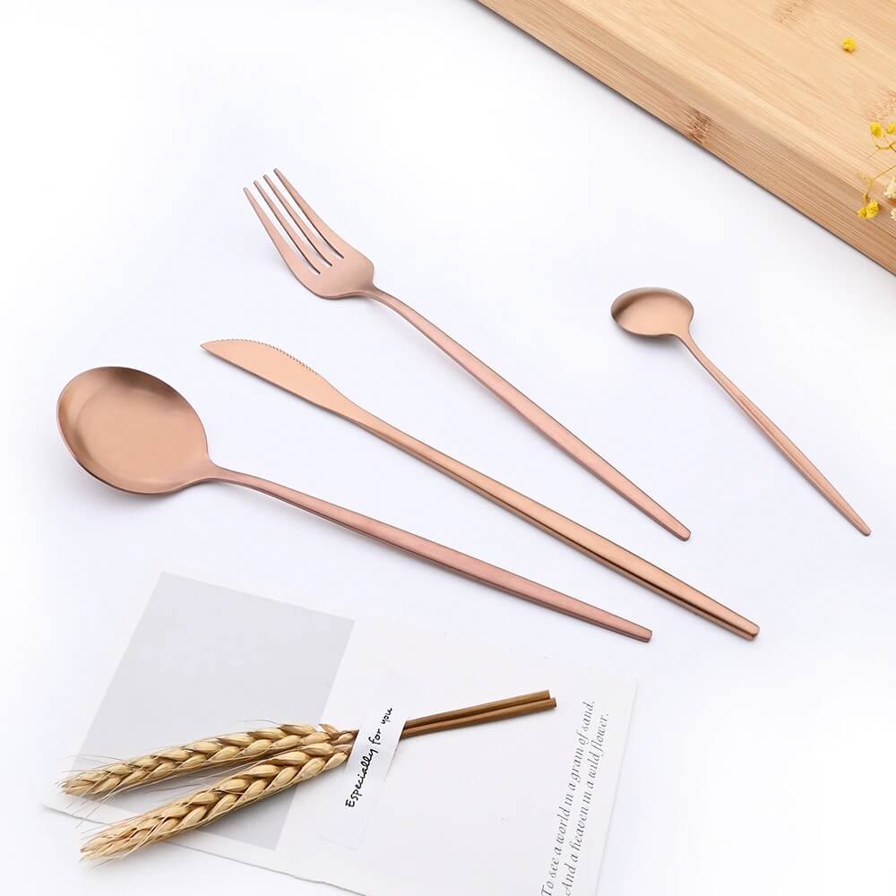 Modern Rose Flatware Set