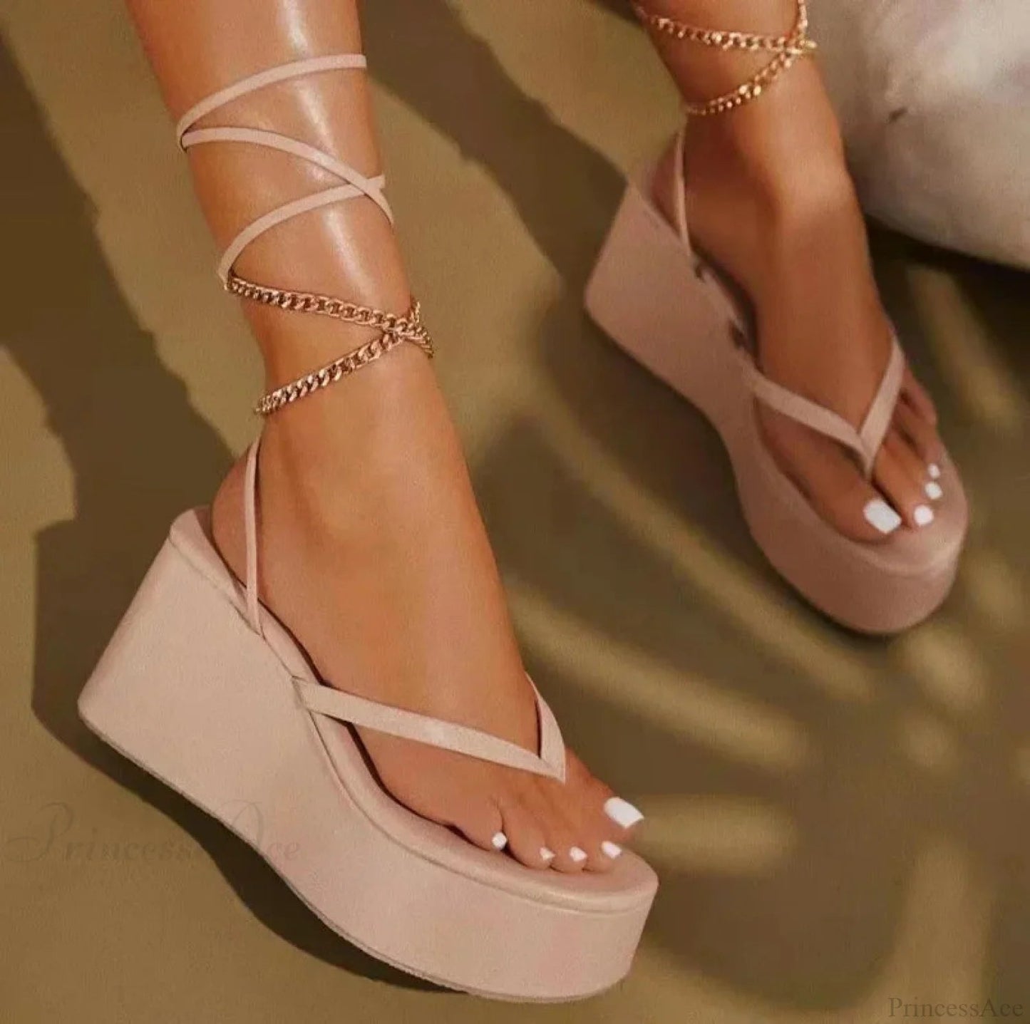 Metal Chain Gothic Gladiator Sandal