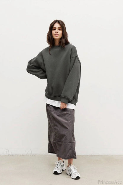 Minimalist Crew Neck Oversize Sweatshirts