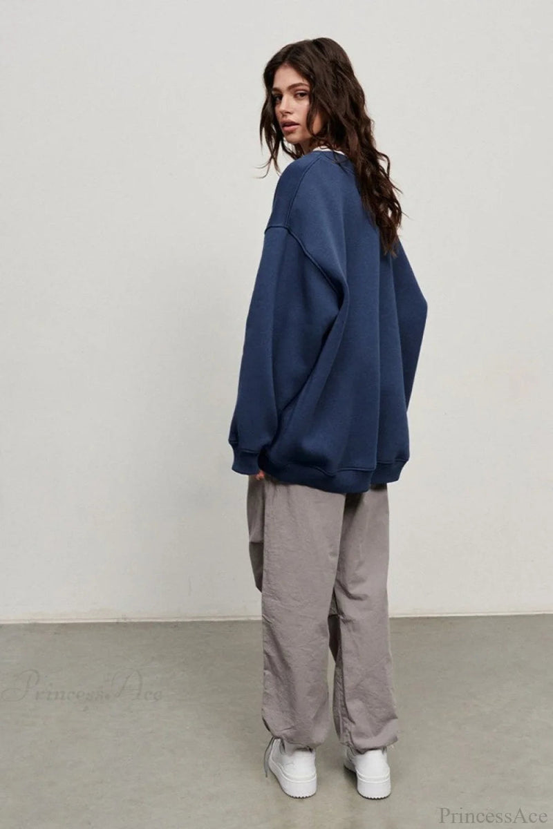 Minimalist Crew Neck Oversize Sweatshirts