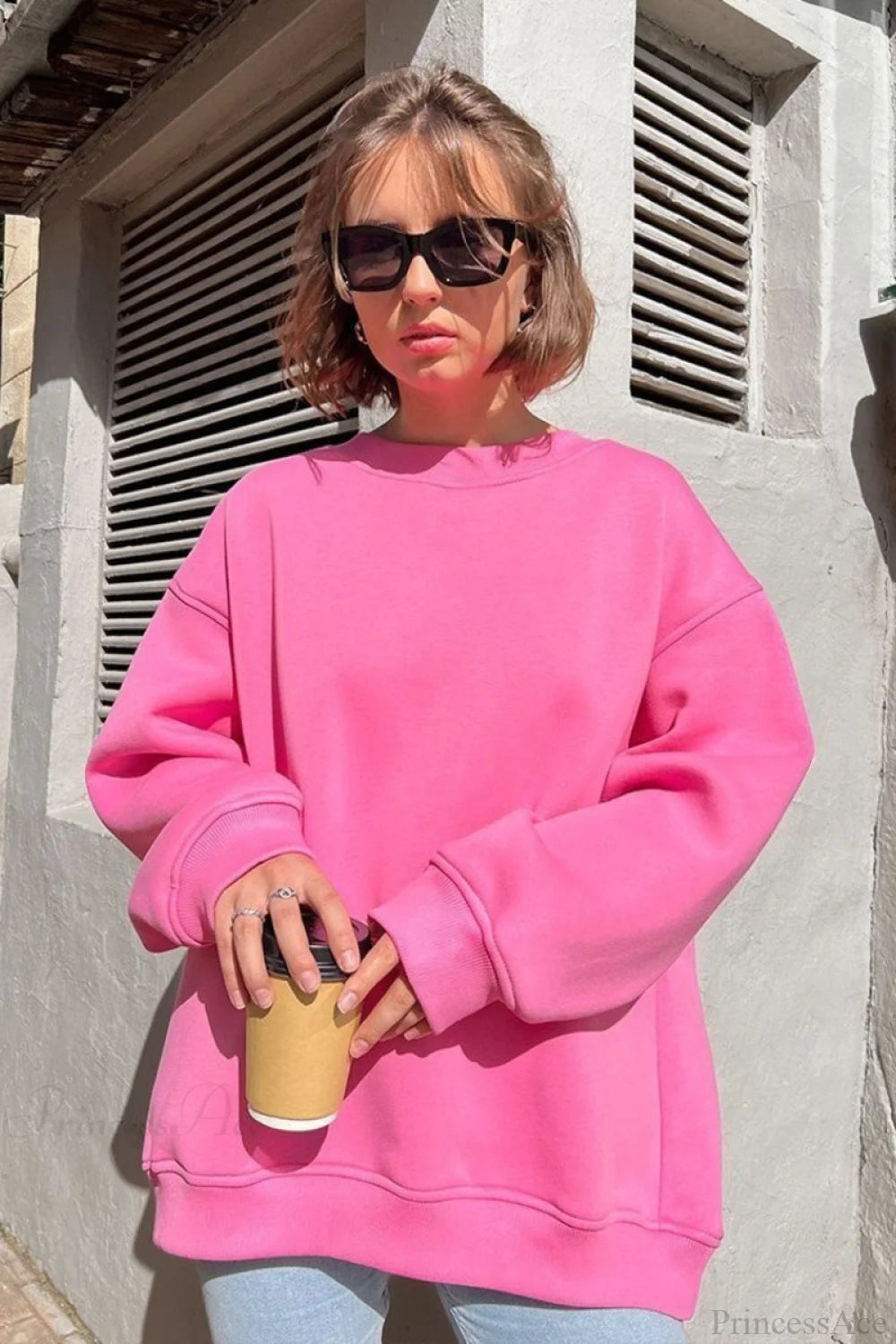 Minimalist Crew Neck Oversize Sweatshirts