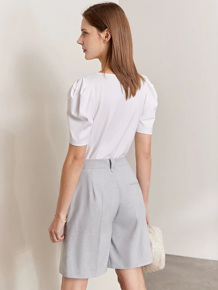 Minimalist Summer Suit Shorts for