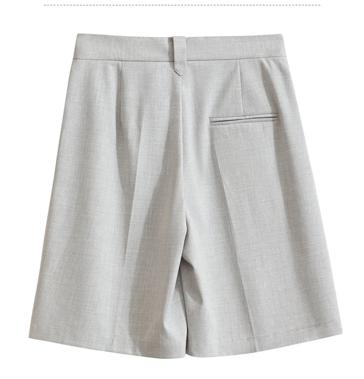 Minimalist Summer Suit Shorts for