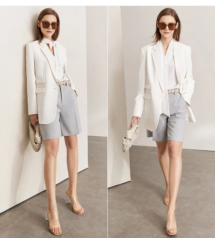Minimalist Summer Suit Shorts for