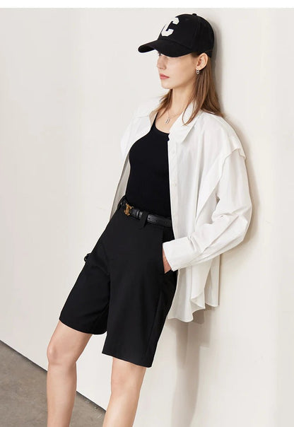 Minimalist Summer Suit Shorts for