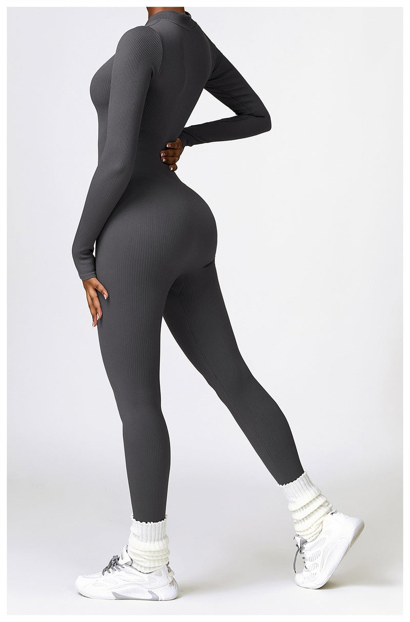 Serena - Zip Up Jumpsuit Long Sleeve