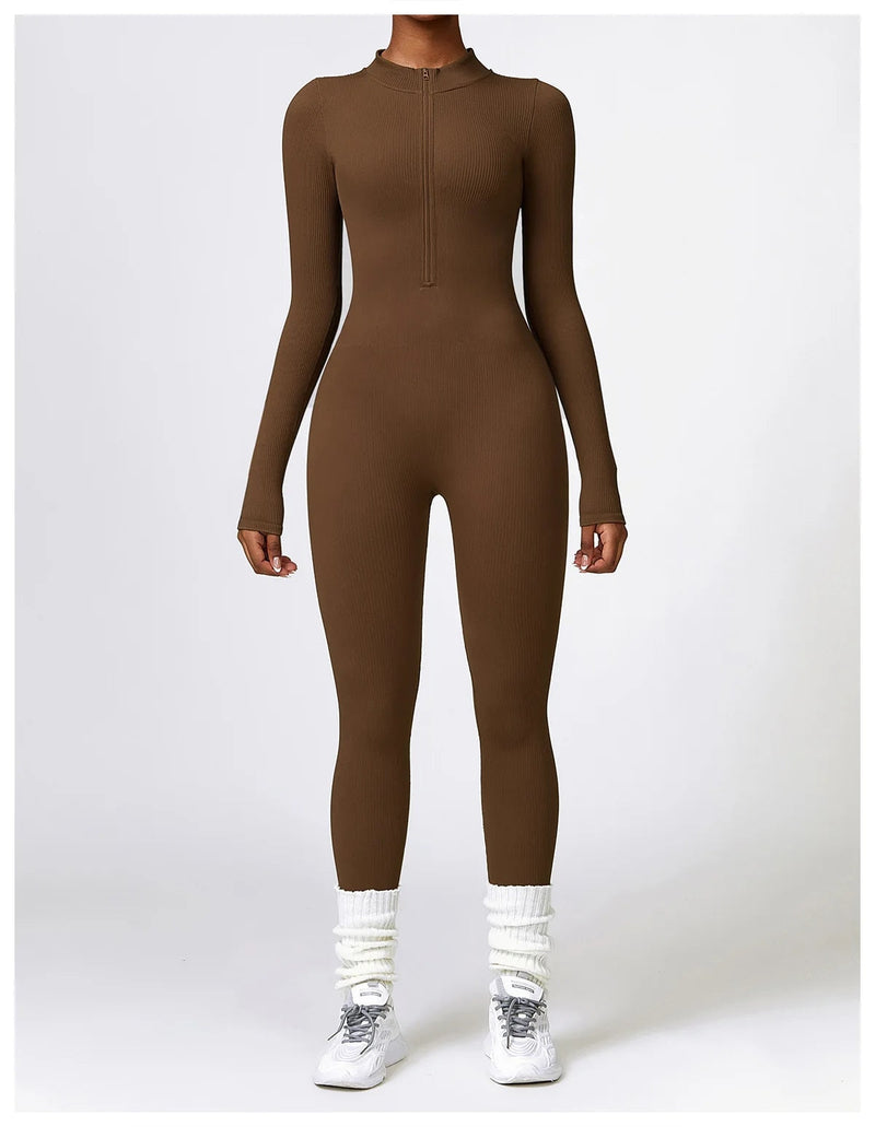 Serena - Zip Up Jumpsuit Long Sleeve