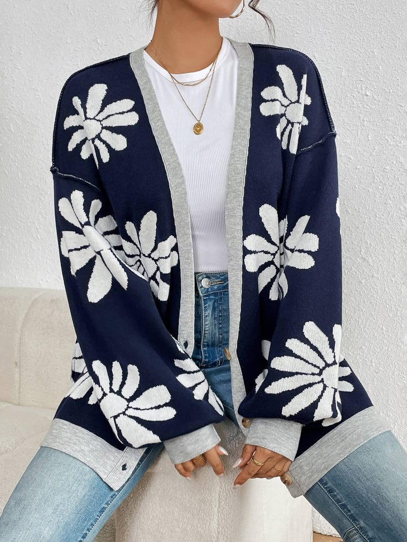 Janelle Knit Cardigan - Navy
