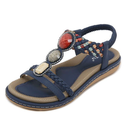 Siketu | Lush Beaded Cushioned Sandal