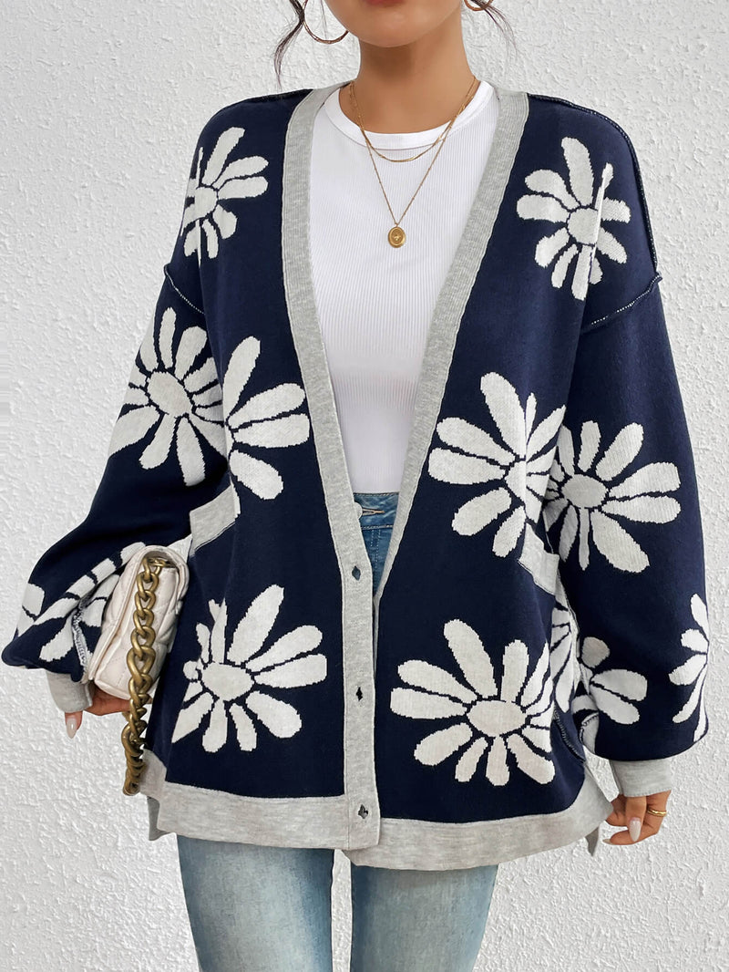 Janelle Knit Cardigan - Navy