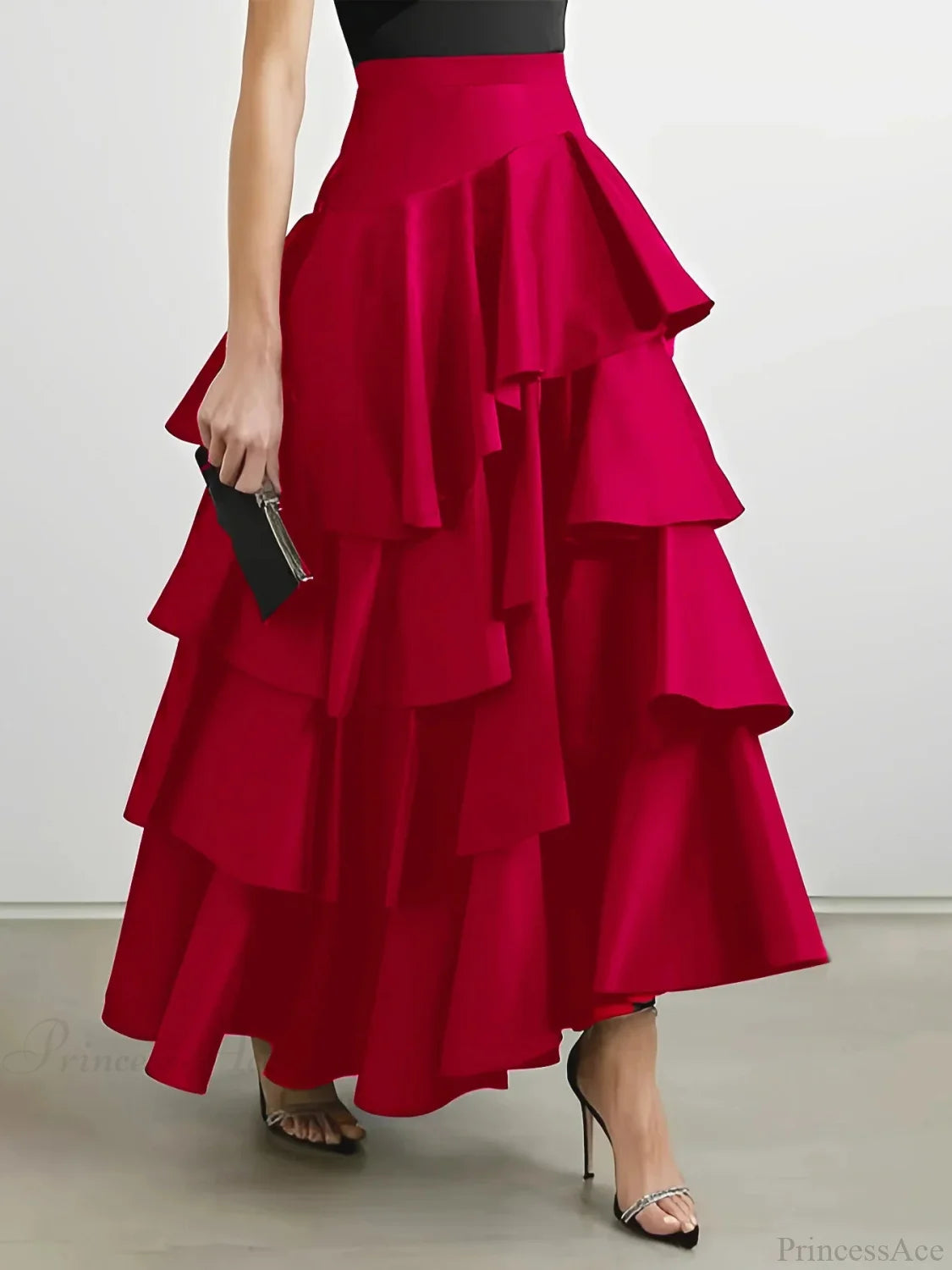 Net Stretch Waist Skirt