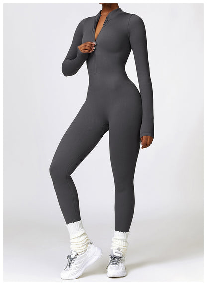 Serena - Zip Up Jumpsuit Long Sleeve