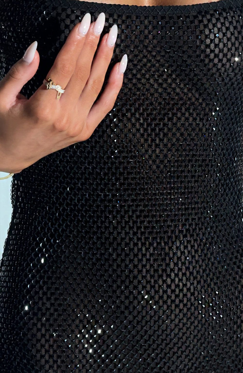 Nicola Mini Dress - Black
