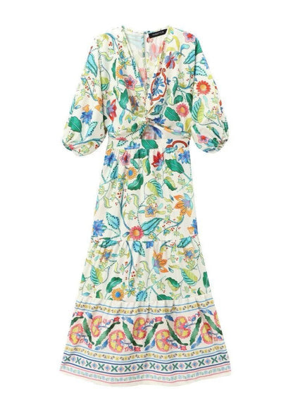 Garden Bloom - Long Sleeve Maxi Dress