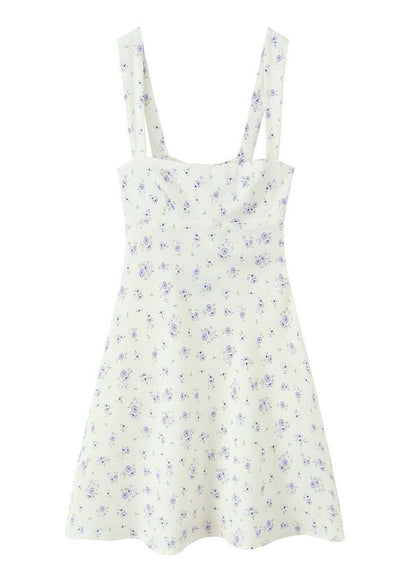 Lavender Bloom - Bow Back Mini Dress