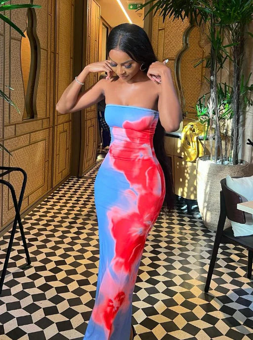 Say My Name Off-shoulder Maxi Dress