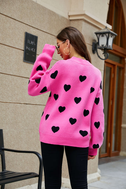 Love Letter Oversized Heart Knit Sweater