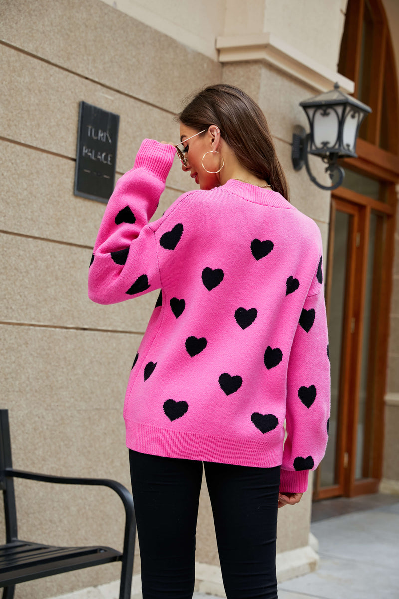 Love Letter Oversized Heart Knit Sweater