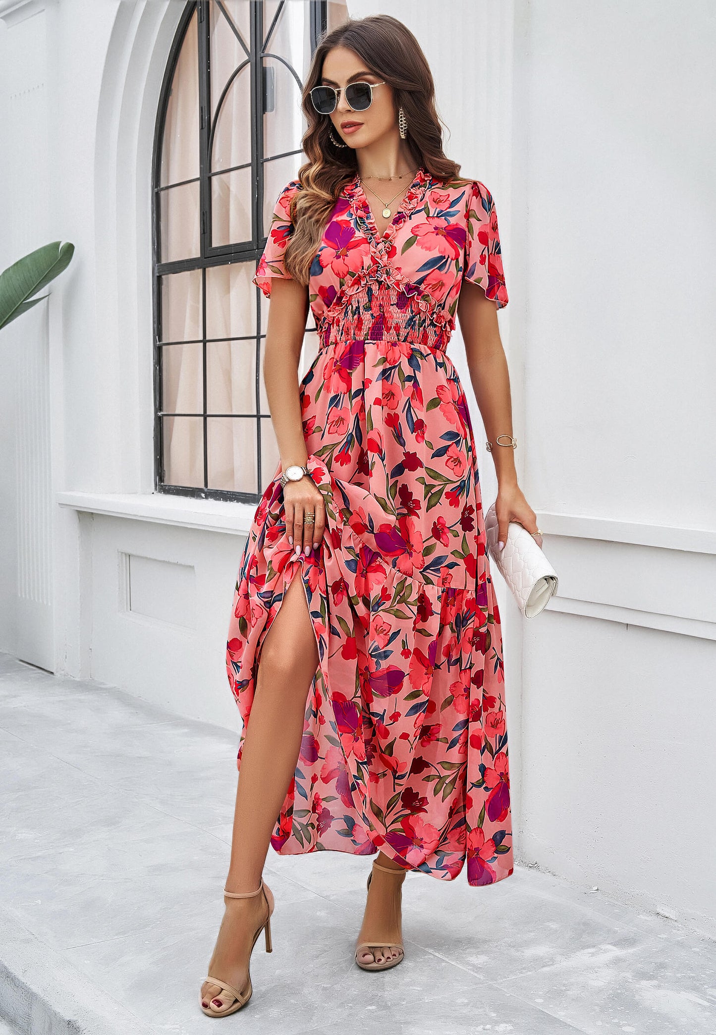 Fiora Maxi Dress - Pink