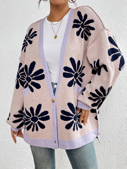 Janelle Knit Cardigan - Pink