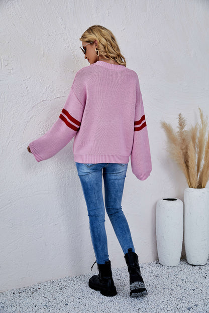 Heart to Heart Pullover Knit Sweater