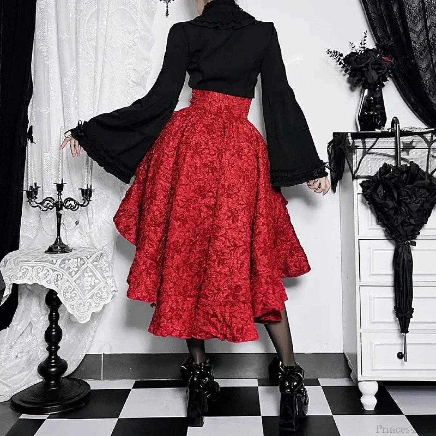 Pleated Bodice Antique Skirt