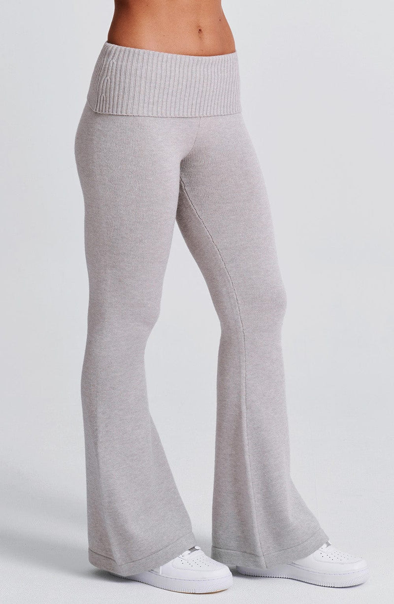 Carolina Knit Pants - Light Grey Marl