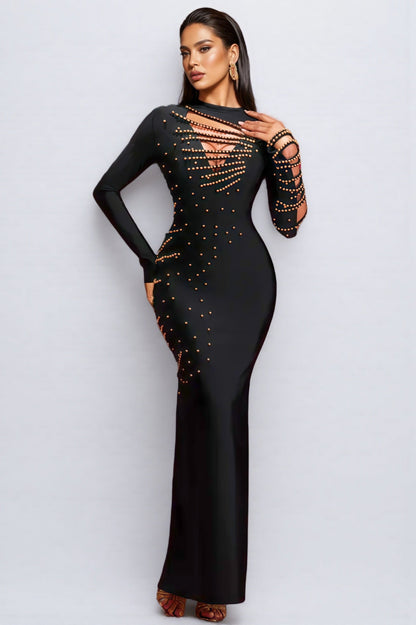 Astred Beadwork Bandage Maxi Dress