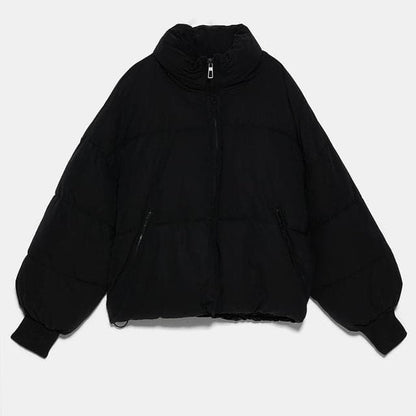 Winter Zipper Pockets Female Warm Coat