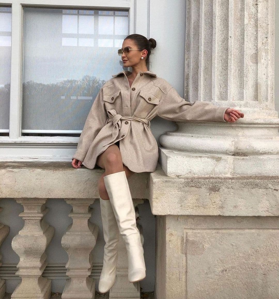 Long Sleeves Belted Warm Thicken Coats