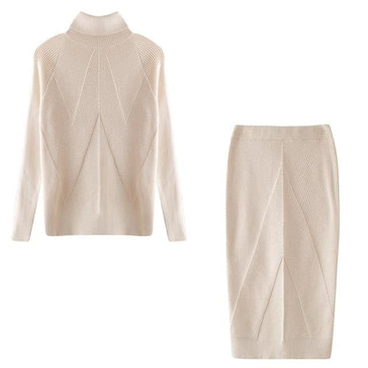 Terry Sweater + Skirt Suit