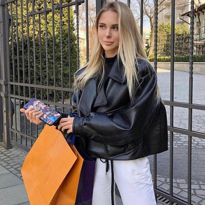 Faux Leather Pu Coats