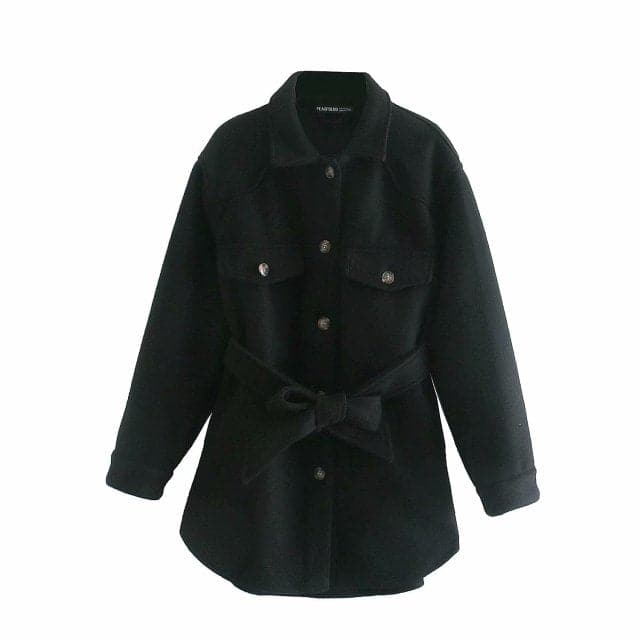 Long Sleeves Belted Warm Thicken Coats