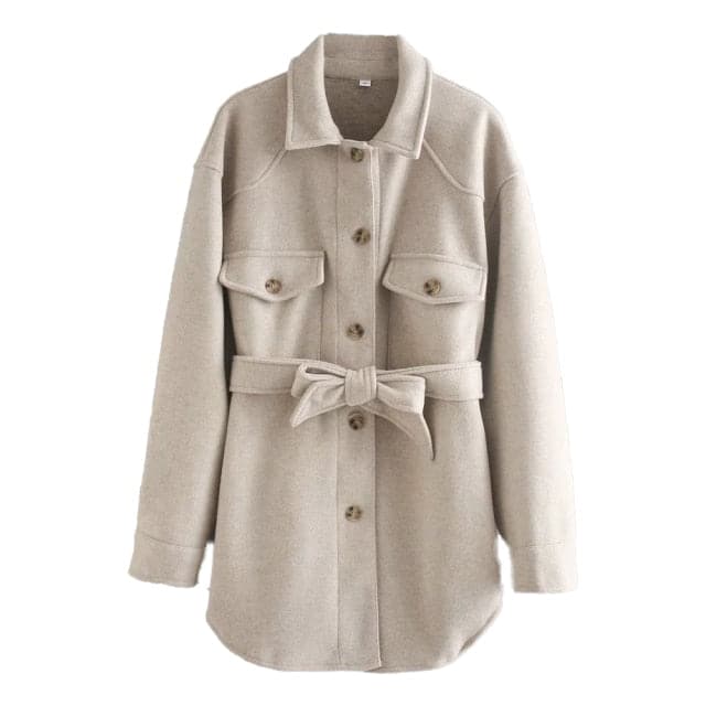 Long Sleeves Belted Warm Thicken Coats