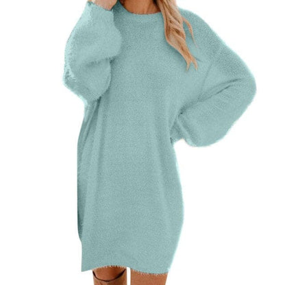 Knit Turtleneck Sweater Dresses