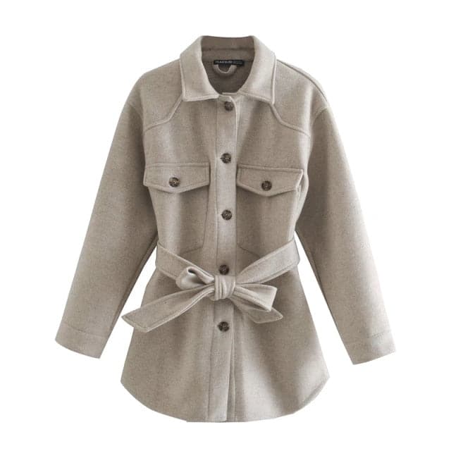 Woolen Camel Soft Long Coats
