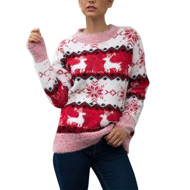 Dressbetty - Christmas Sweater Harajuku Knitted Little Penguin Cartoon Pullover O-neck Oversize Sweaters