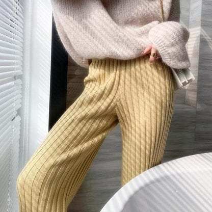Dressbetty - Pants New Knitted Wide-leg Pants