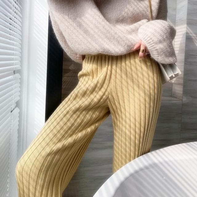 Dressbetty - Pants New Knitted Wide-leg Pants