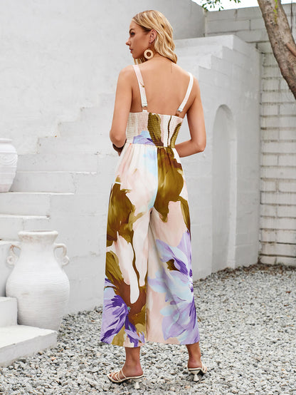 Tropical Bliss Jumpsuit - Purple