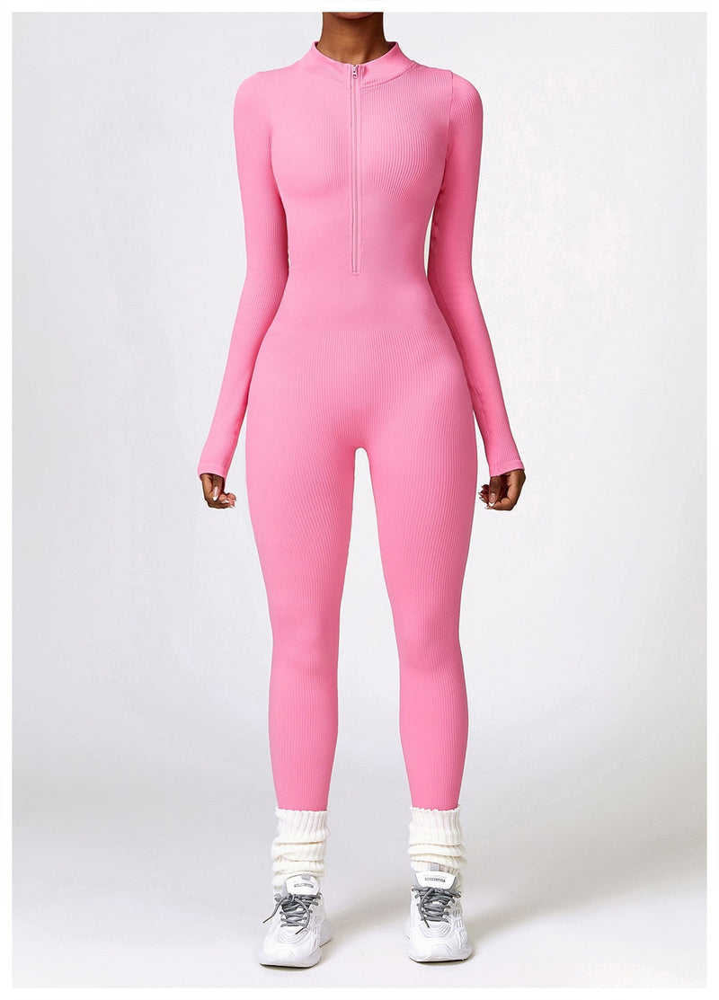 Serena - Zip Up Jumpsuit Long Sleeve