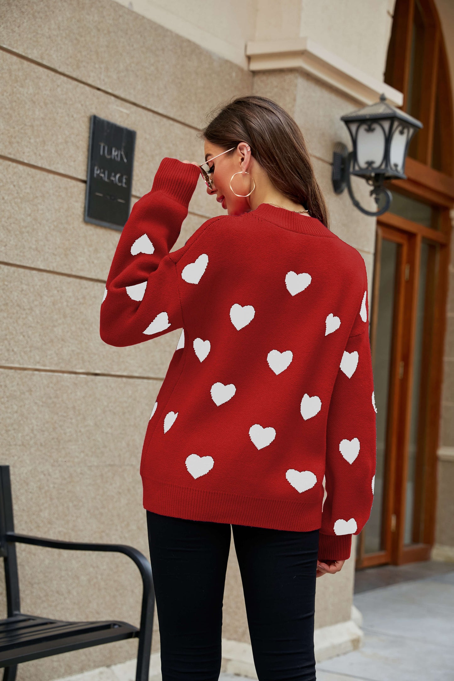 Love Letter Oversized Heart Knit Sweater