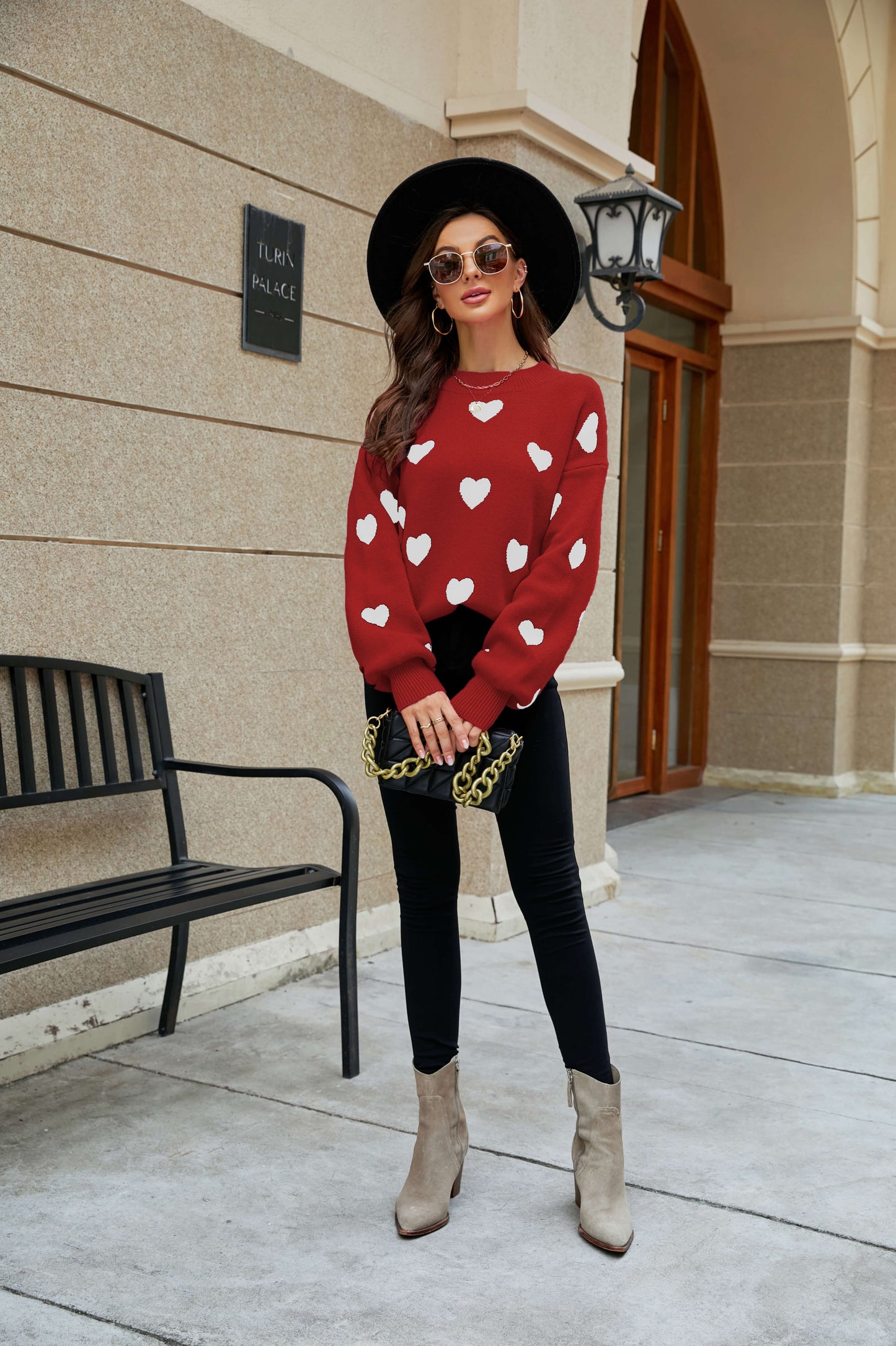 Love Letter Oversized Heart Knit Sweater