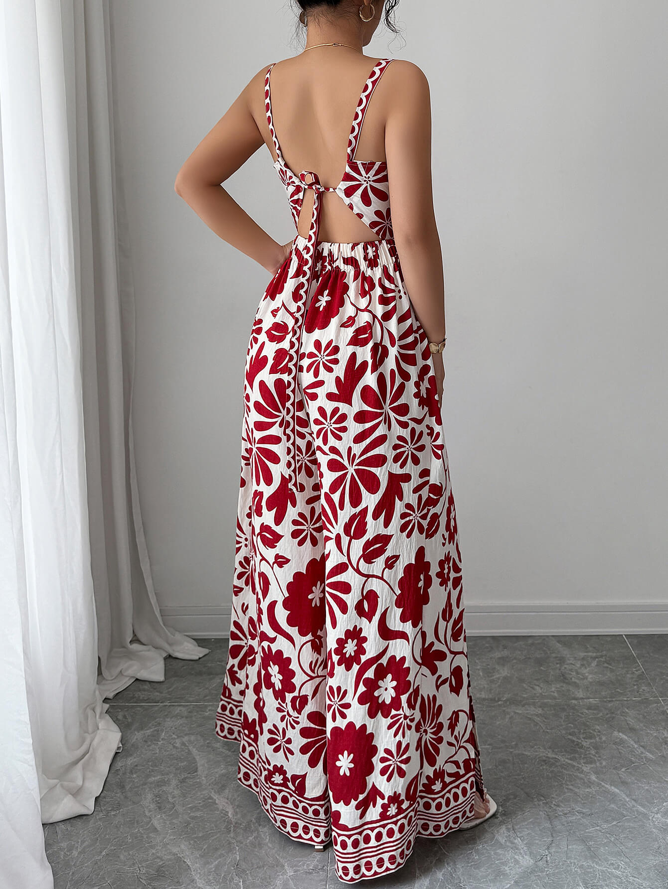 Bliss Escape Jumpsuit - Red